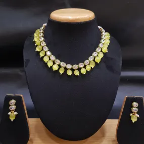 Polki Necklace Set 1003-21