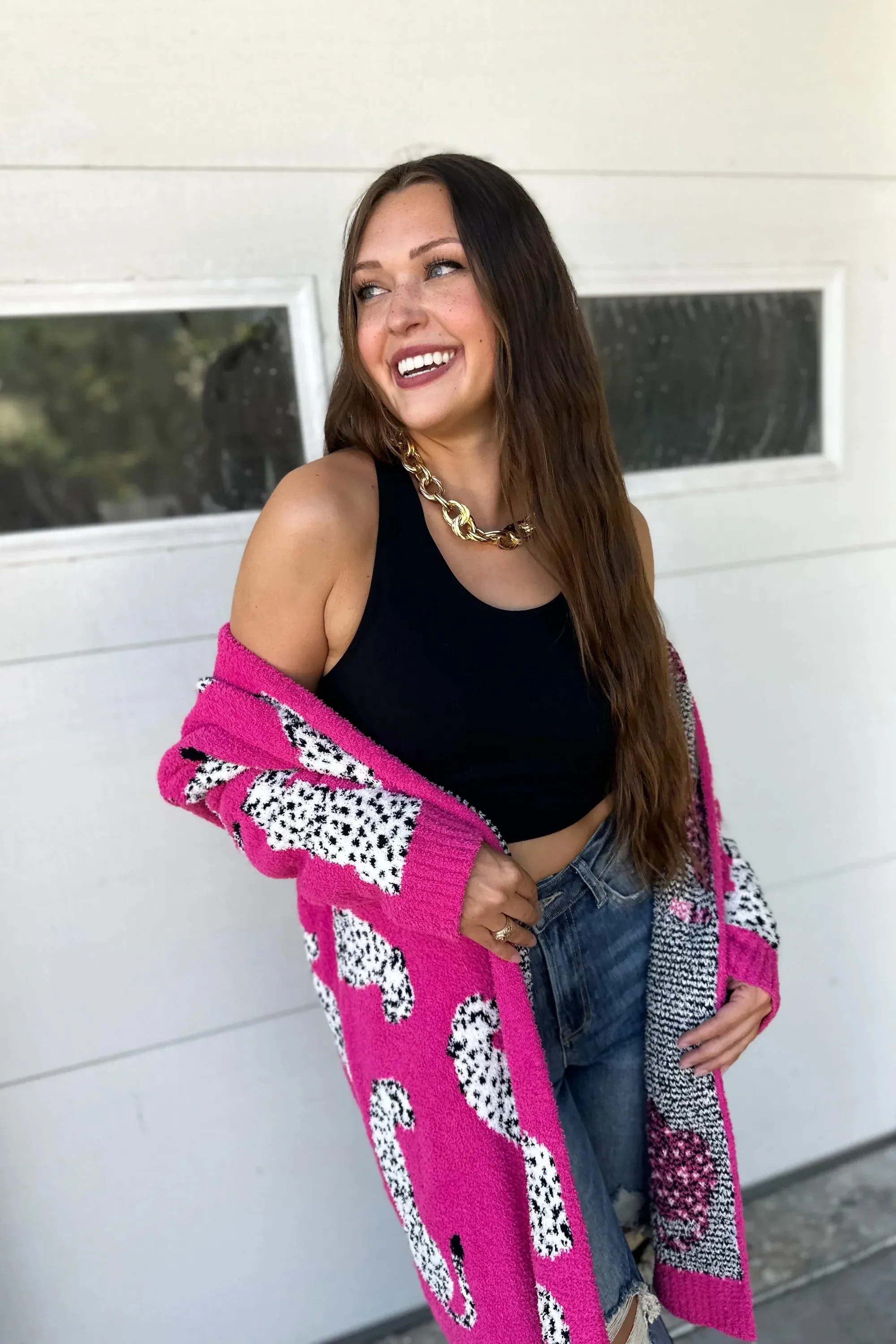 PREORDER: Wild About It Leopard Cardigan In Two Colors (Ships Mid September)