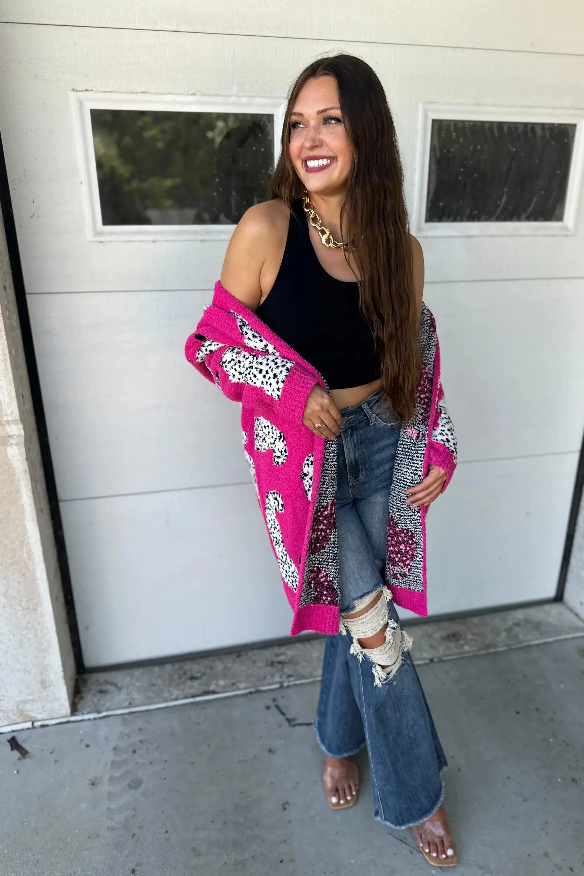 PREORDER: Wild About It Leopard Cardigan In Two Colors (Ships Mid September)