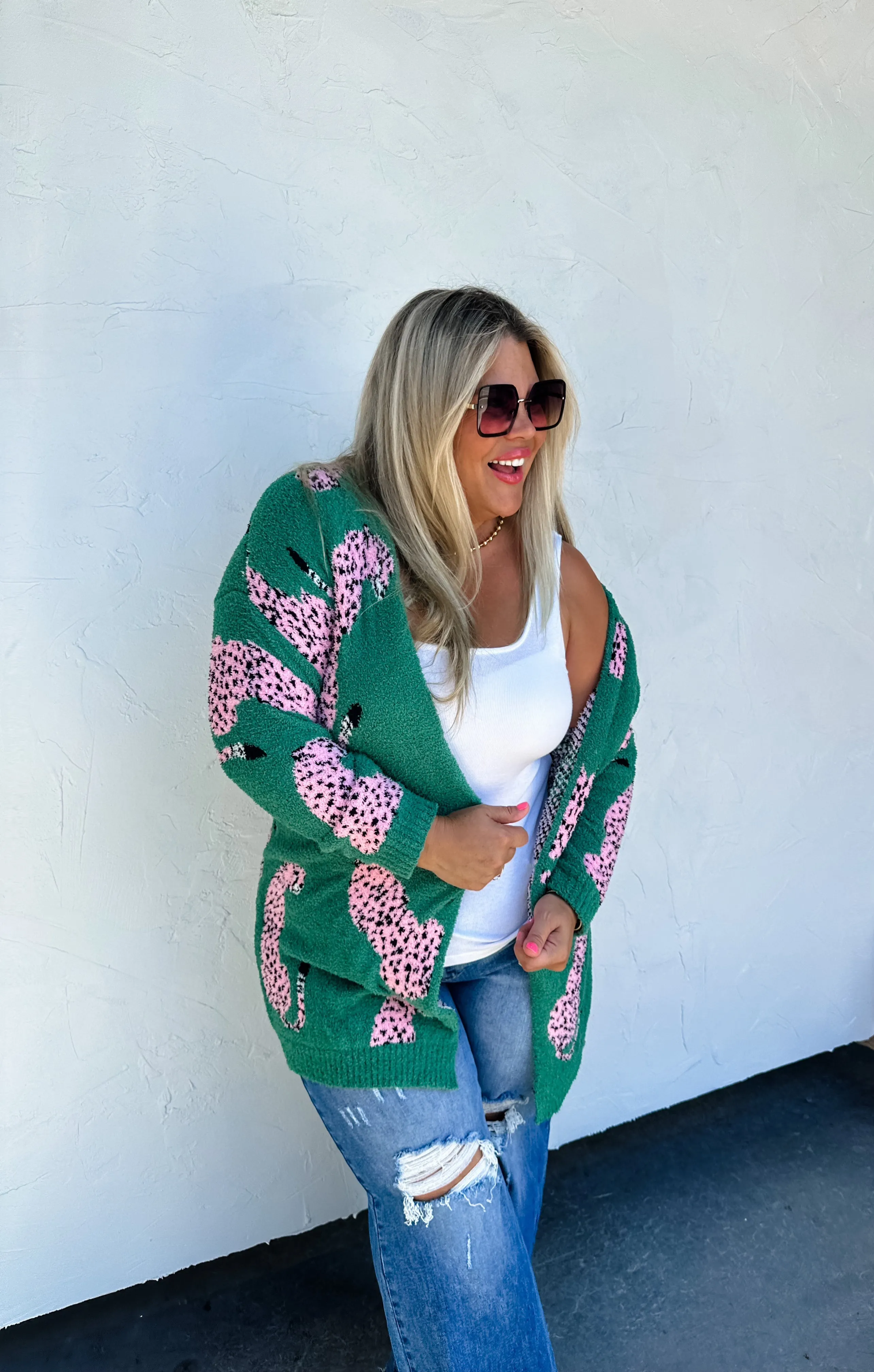 PREORDER: Wild About It Leopard Cardigan In Two Colors (Ships Mid September)