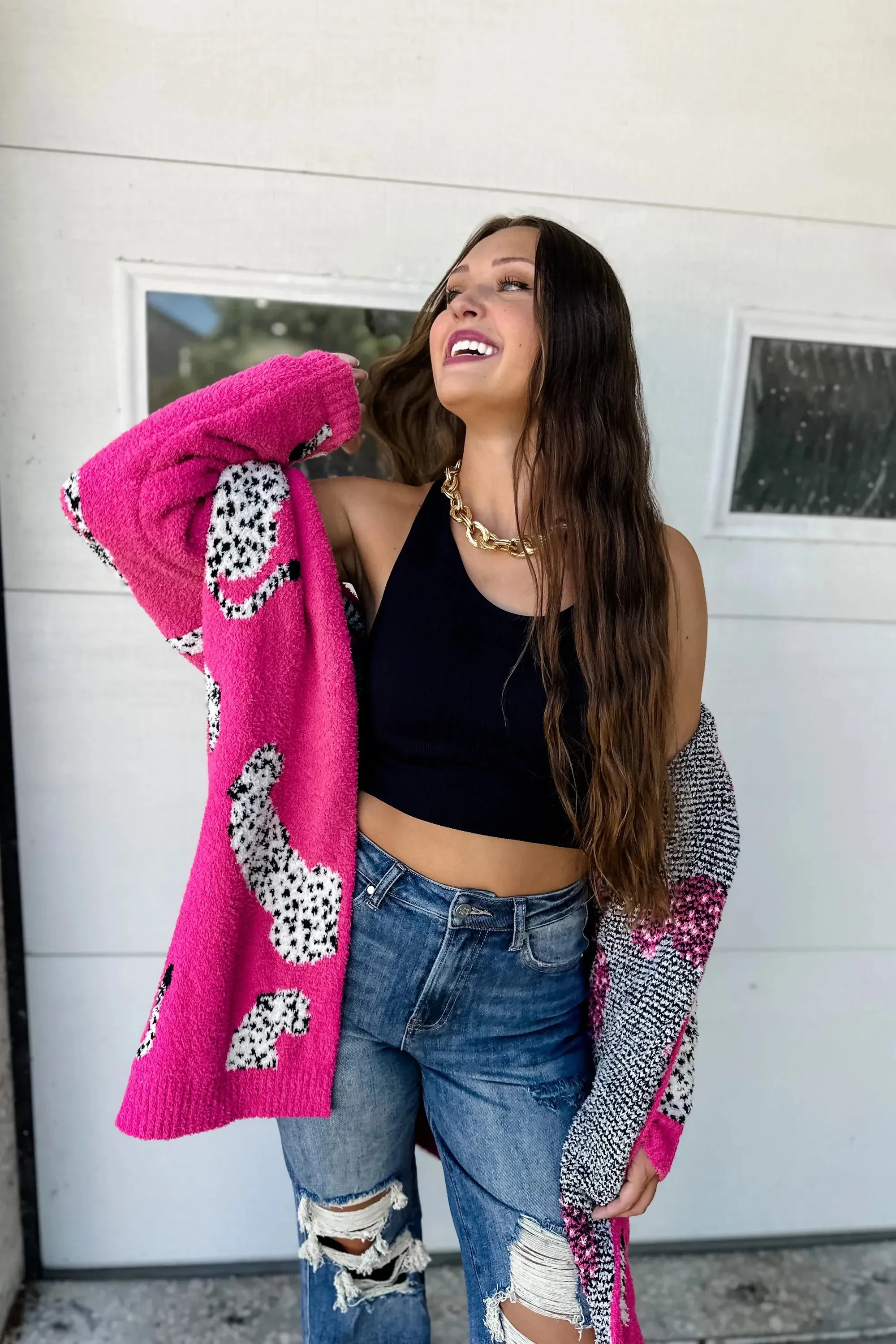 PREORDER: Wild About It Leopard Cardigan In Two Colors (Ships Mid September)