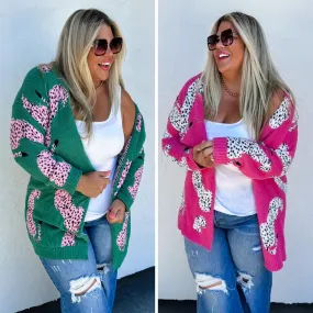 PREORDER: Wild About It Leopard Cardigan In Two Colors (Ships Mid September)