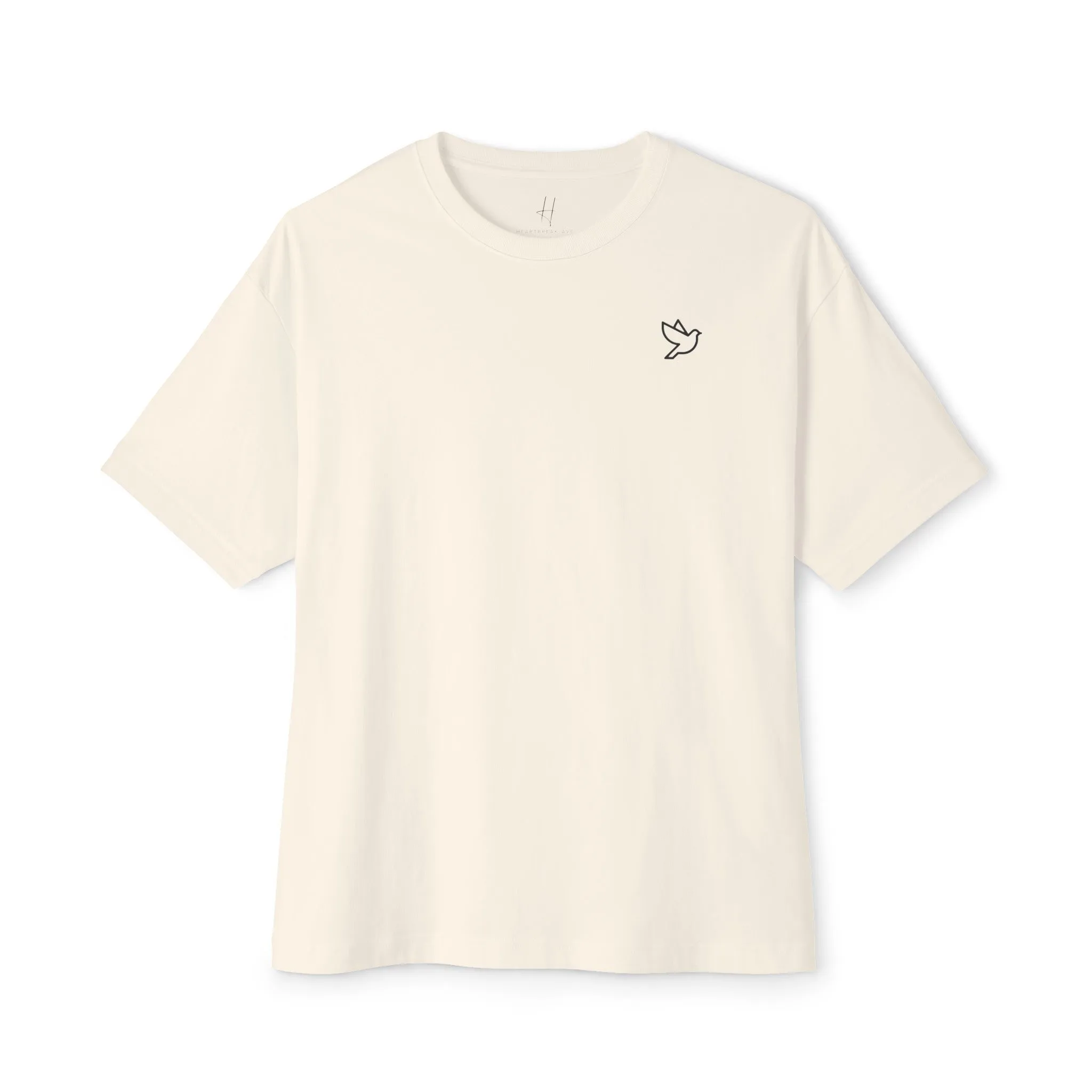 "Lunar Doves" Unisex Oversized Boxy Tee