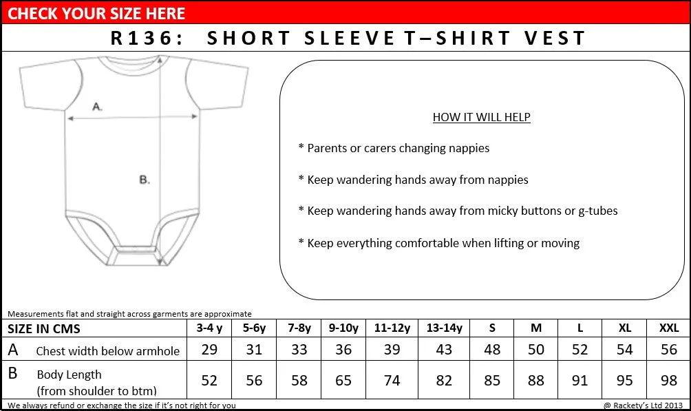 R136 T-shirt Popper Vests