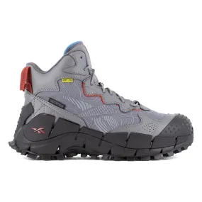 Reebok Mens Zig Kinetica Edge II Grey/Black Leather MetGuard Work Boots 8 M
