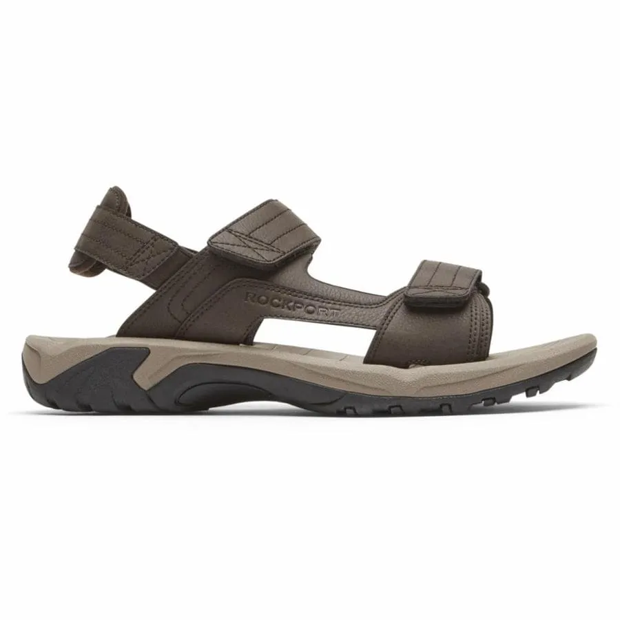 Rockport Men's Byron Quarter Strap Sandals- Brown