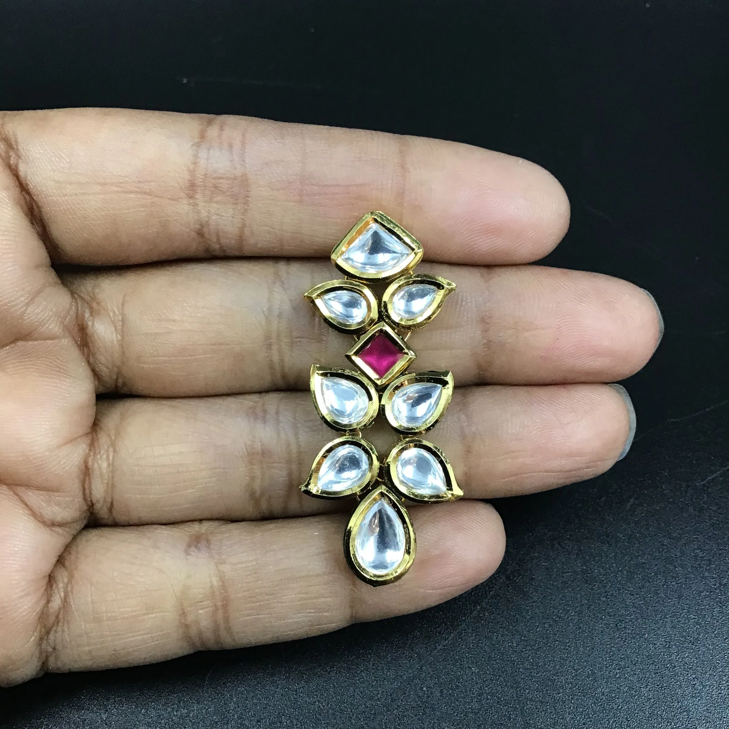 Round Neck Kundan Necklace Set 3702-28