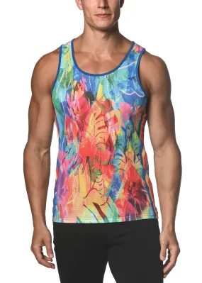 Royal Rainbow Tropics Mesh Tank