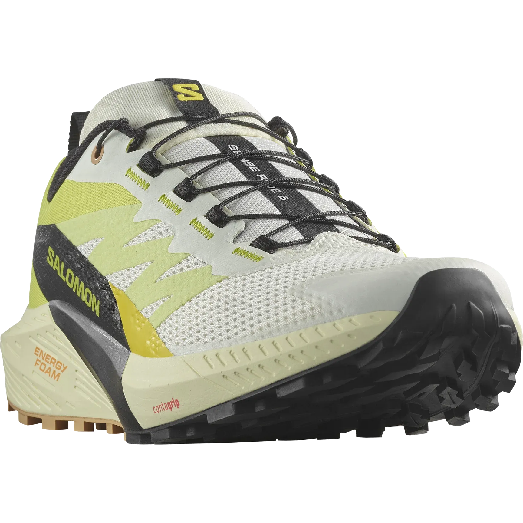 Salomon Sense Ride 5 Shoes (Men's) Vanilla Ice Sulphur Spring Black