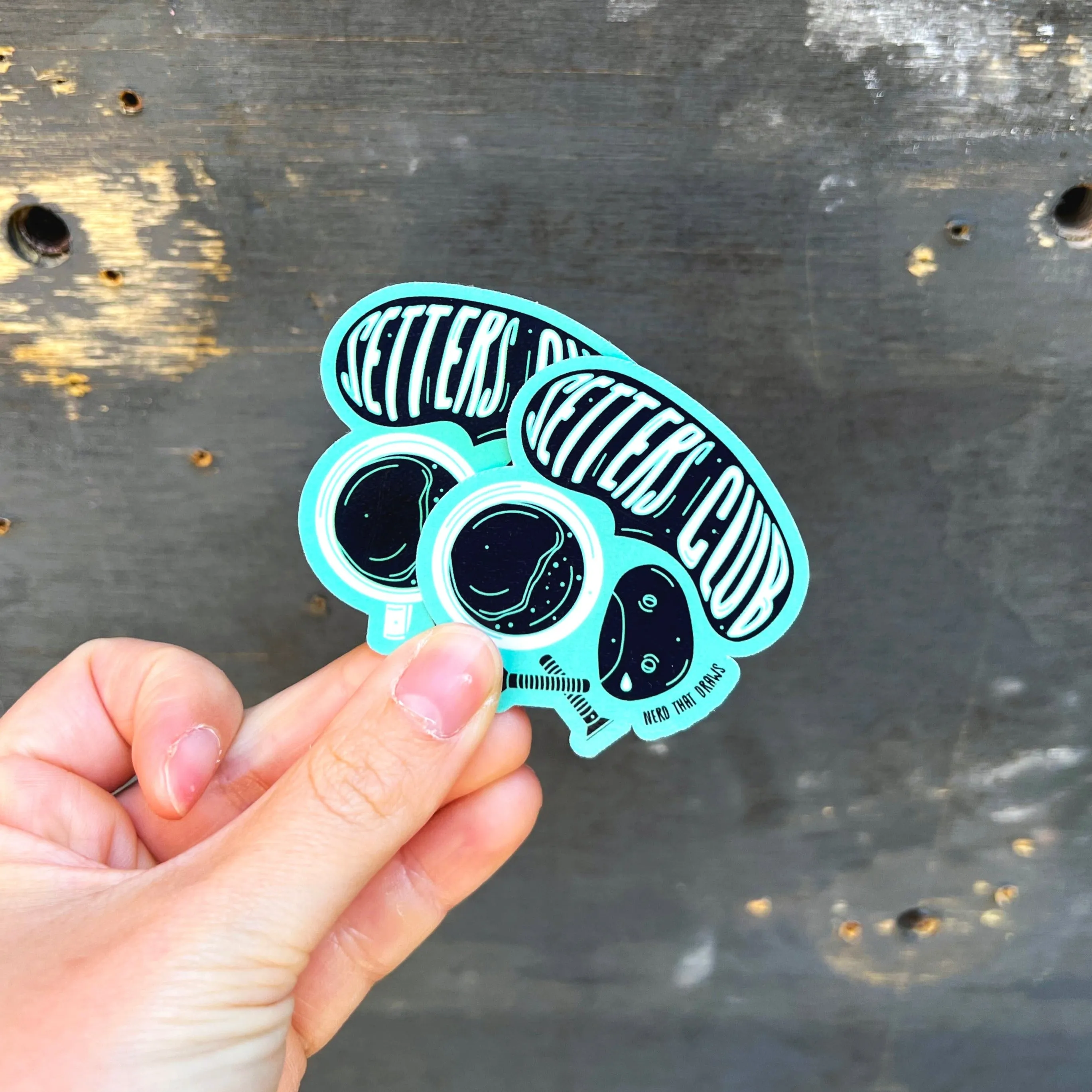 Setters Club Climbing Die-Cut Sticker