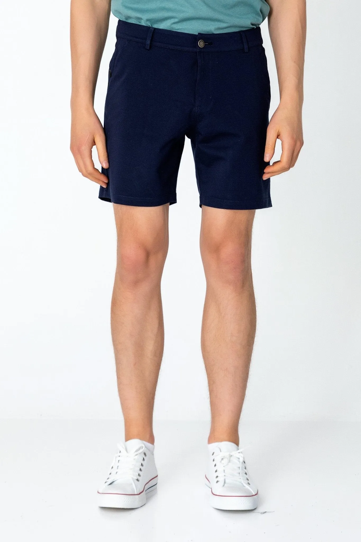 Side Pocket Lightweight Shorts - Navy