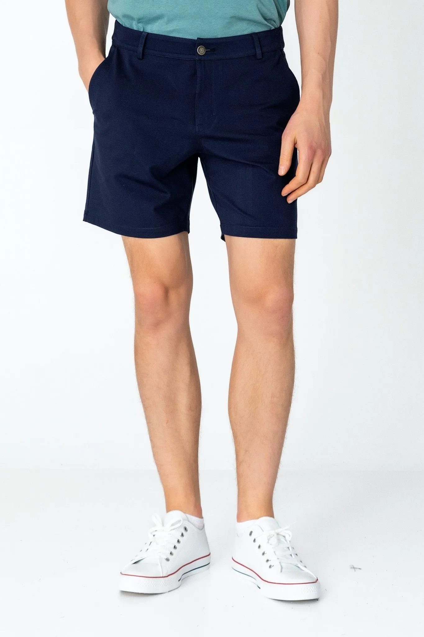 Side Pocket Lightweight Shorts - Navy