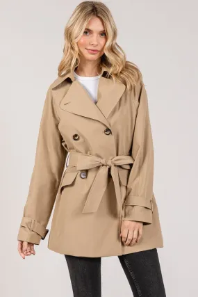 Silk Front Tie Trench