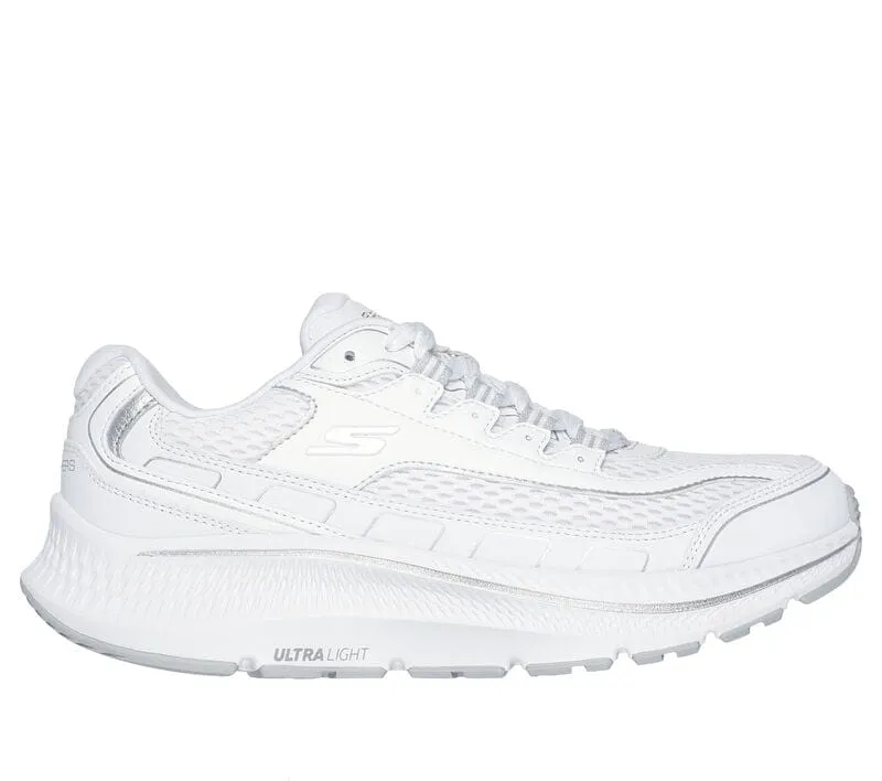 Skechers Women's Go Run 2.0 Strava Sneakers- White/ Silver