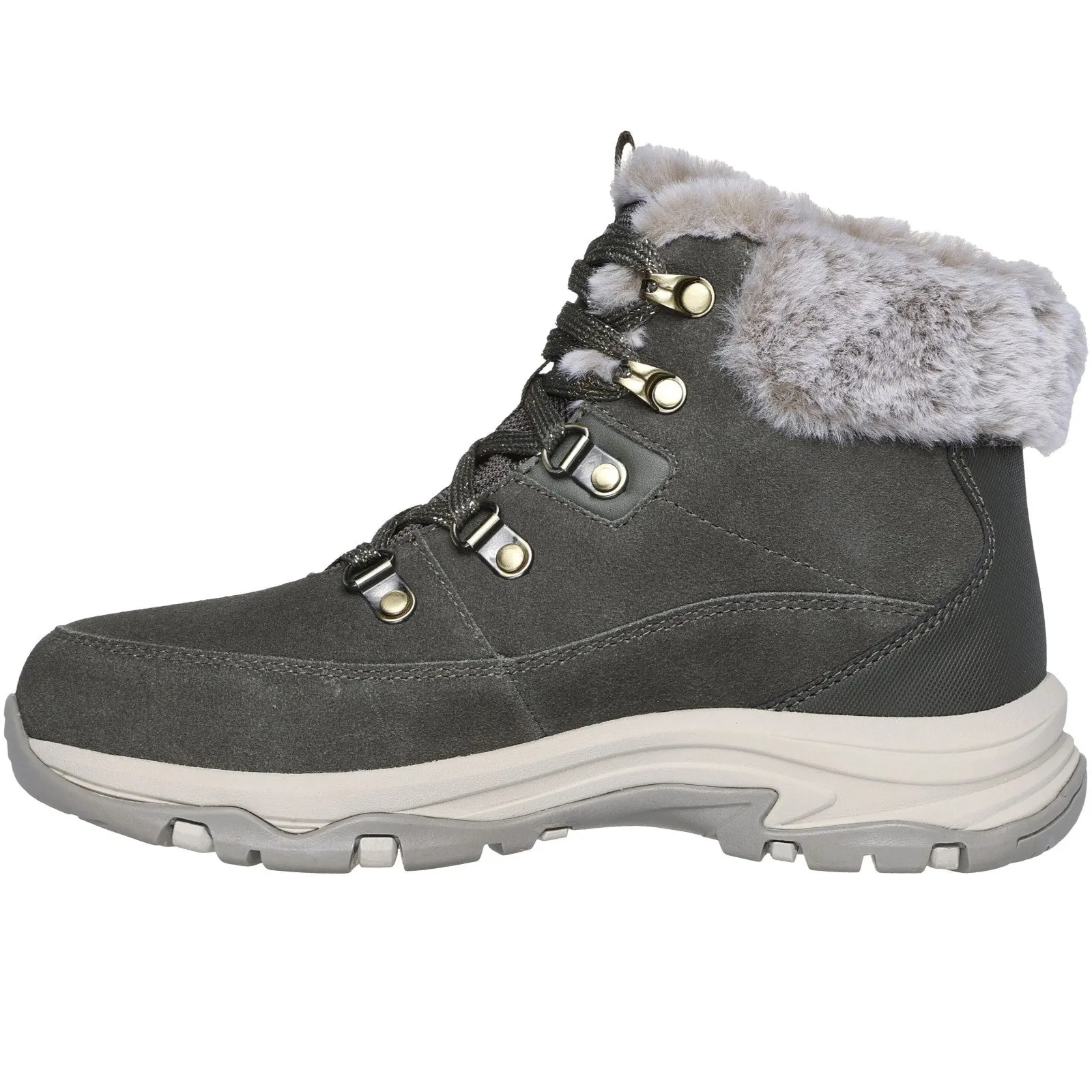 Skechers Womens Trego Snow Worries Waterproof Walking Hiking Snow Boots
