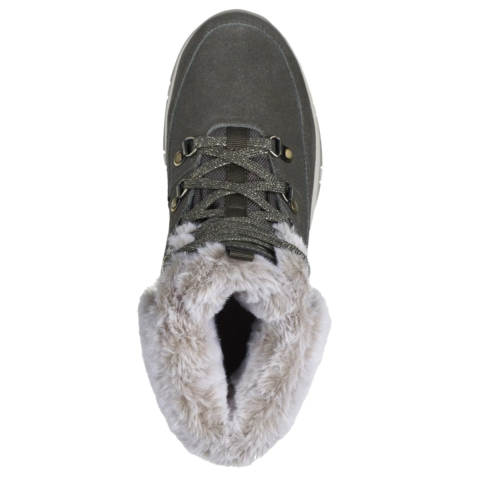 Skechers Womens Trego Snow Worries Waterproof Walking Hiking Snow Boots