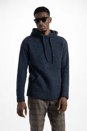 Soft Cloth Sweater Hoodie in Tweed - Fisherman