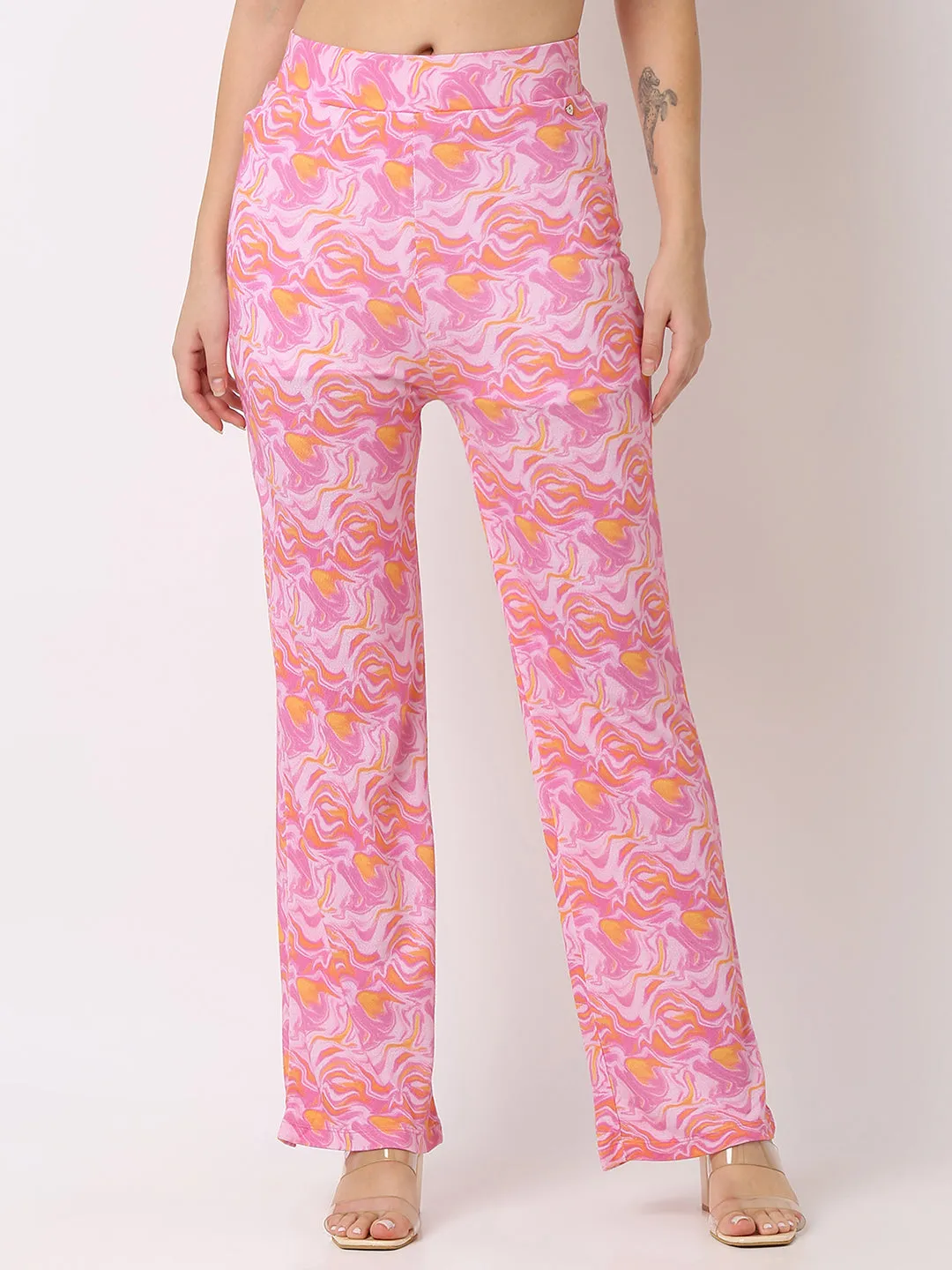Spykar Tapered High Rise Trousers For Women