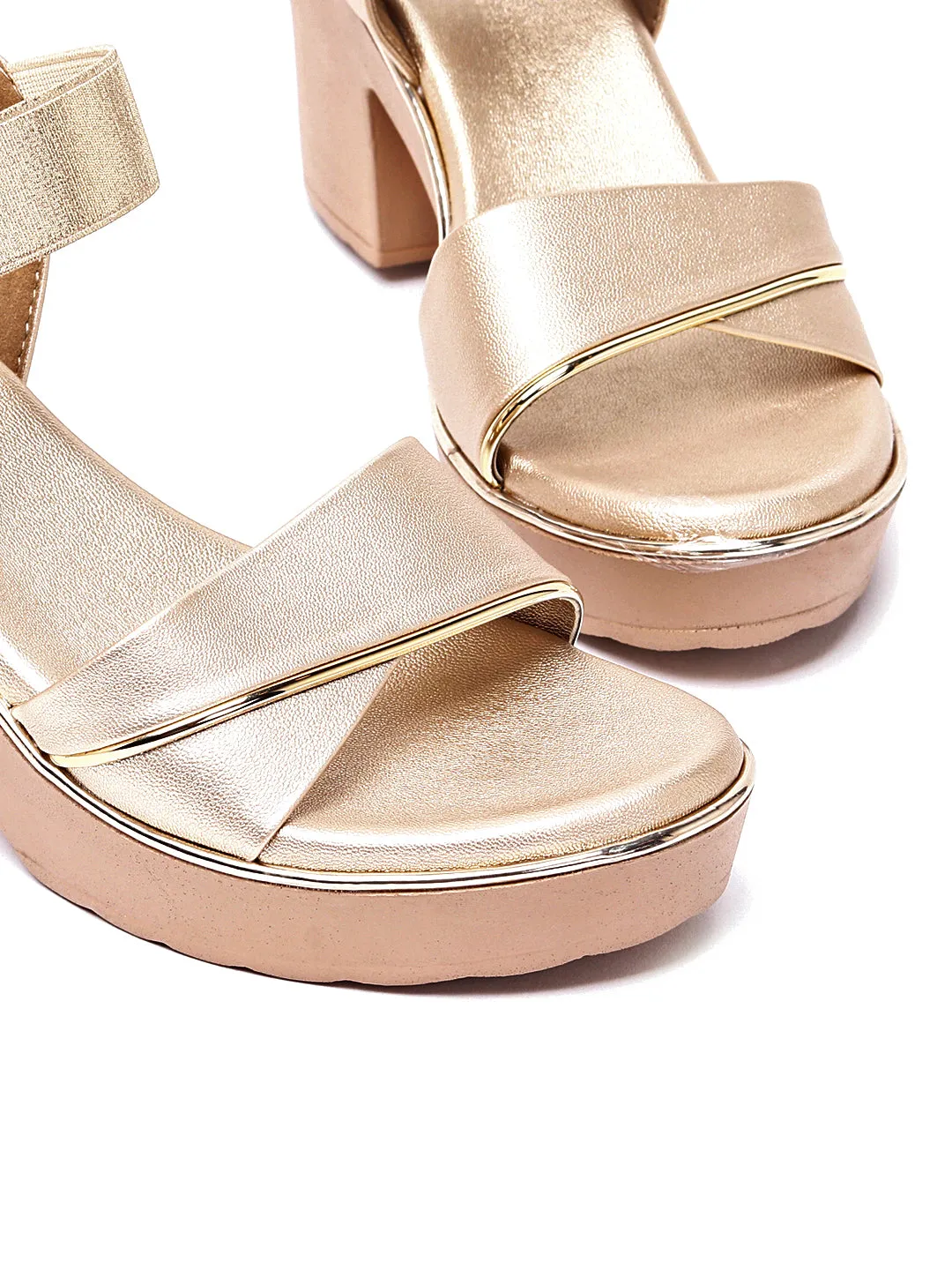 Stride in Style: Delco's Block Heel Sandals