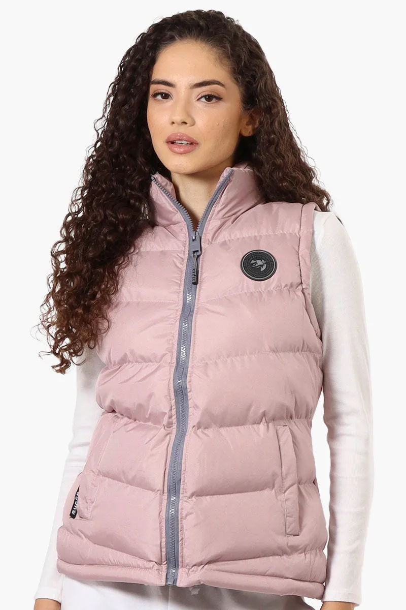 Super Triple Goose Solid Bubble Vest - Pink