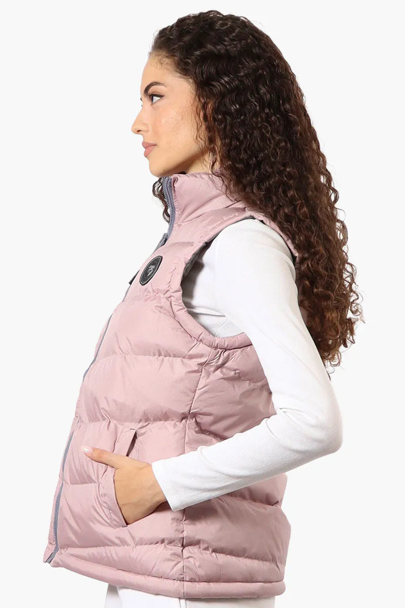 Super Triple Goose Solid Bubble Vest - Pink
