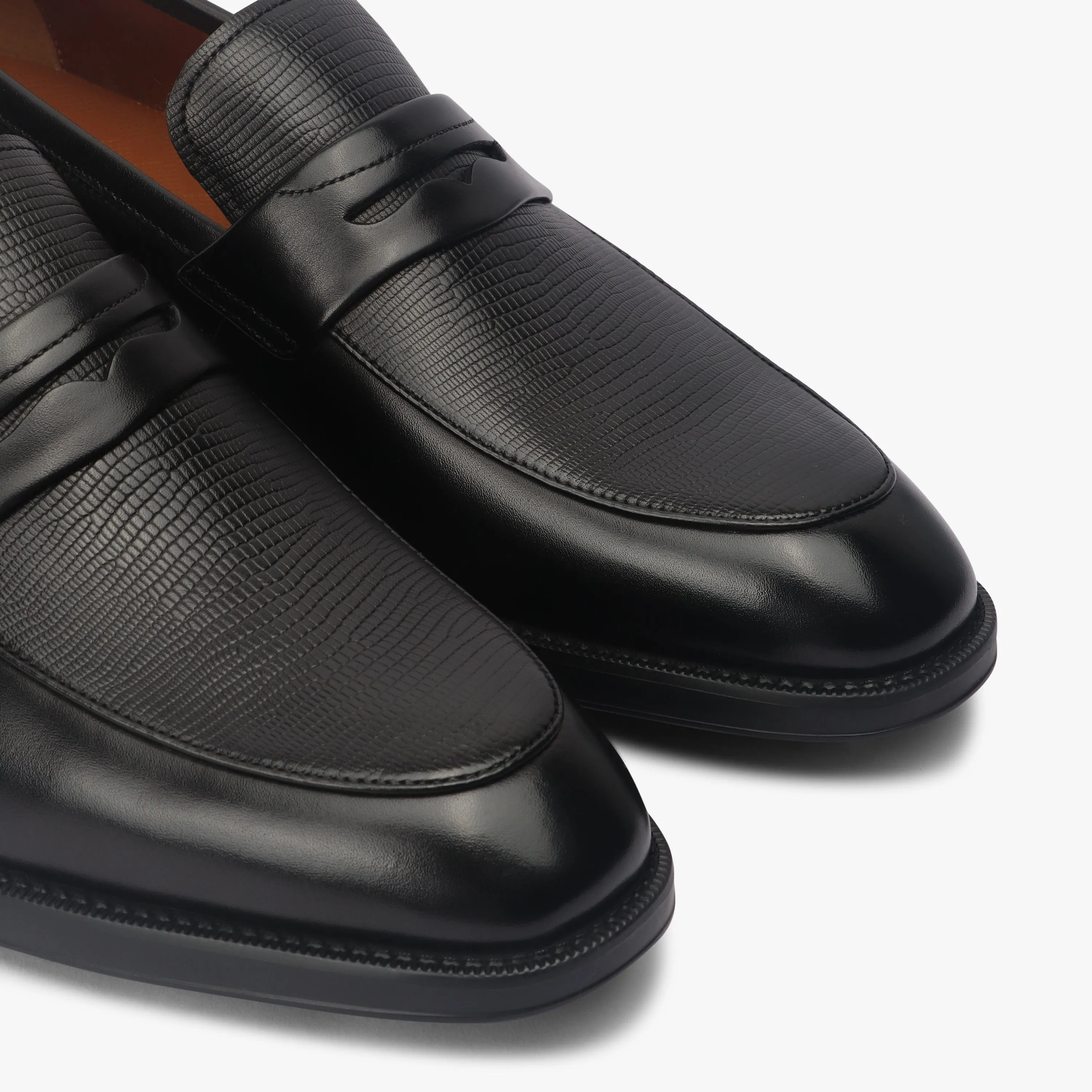 Textured Penny Slip Ons