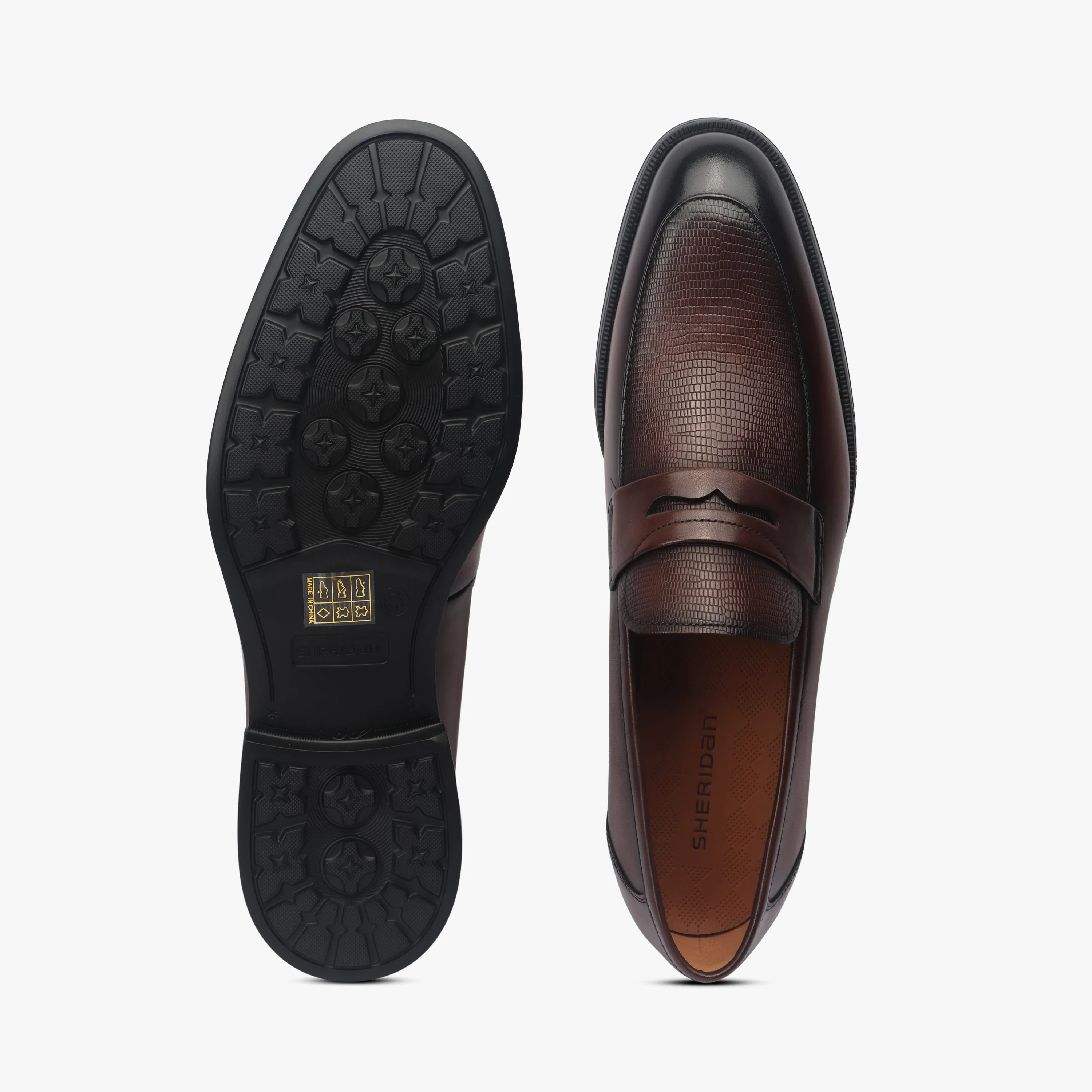 Textured Penny Slip Ons