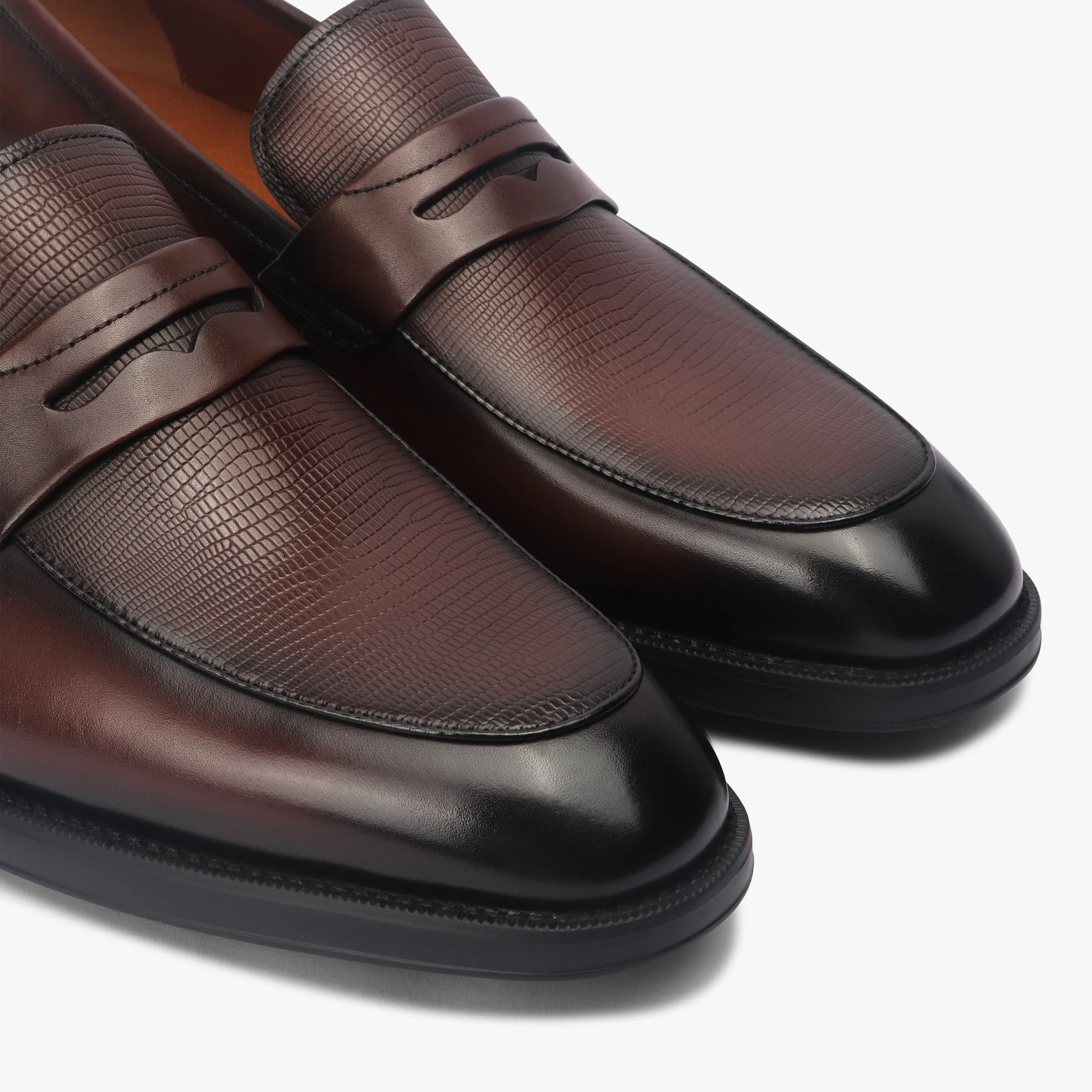 Textured Penny Slip Ons