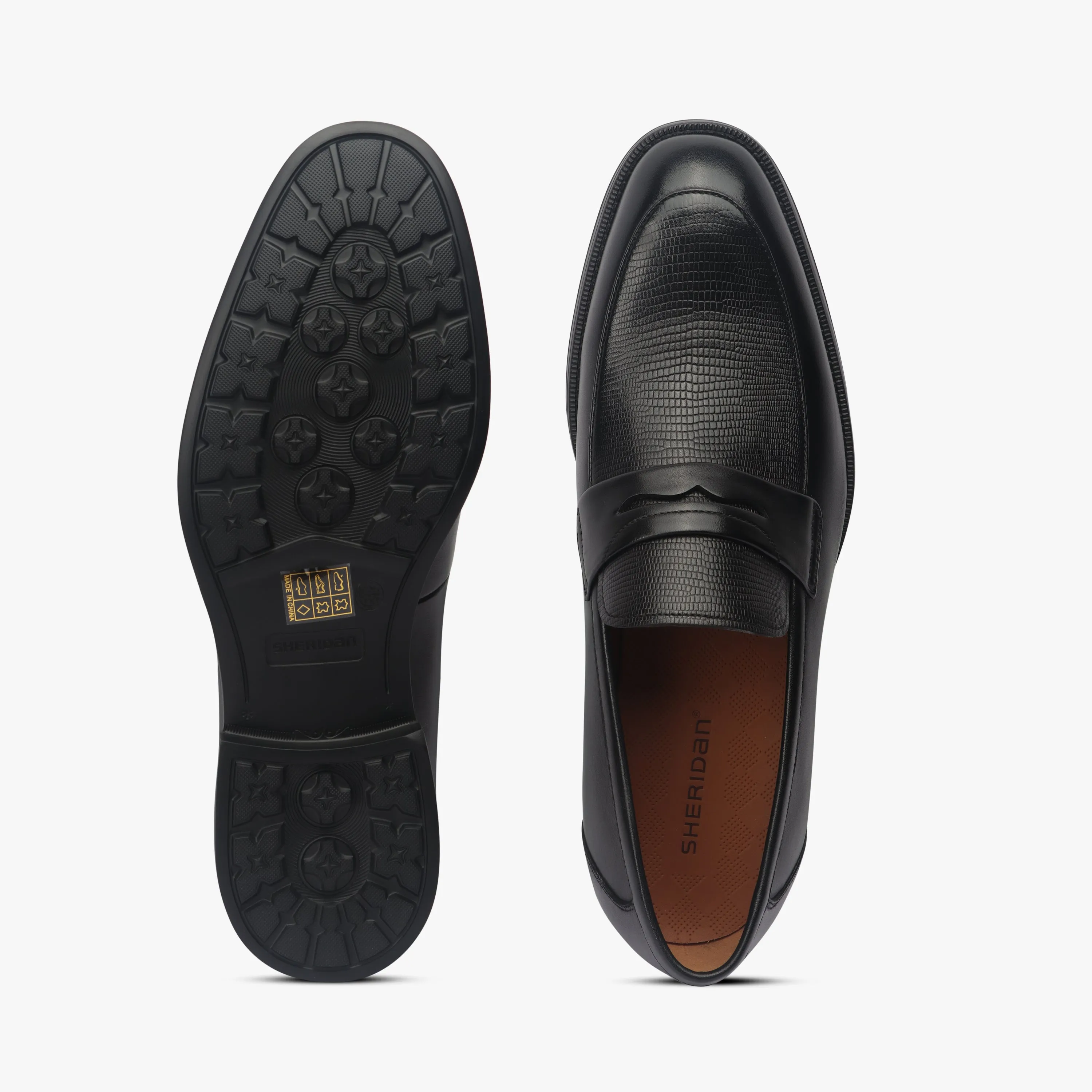 Textured Penny Slip Ons