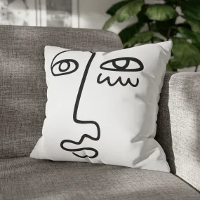The Face Pillow Cover