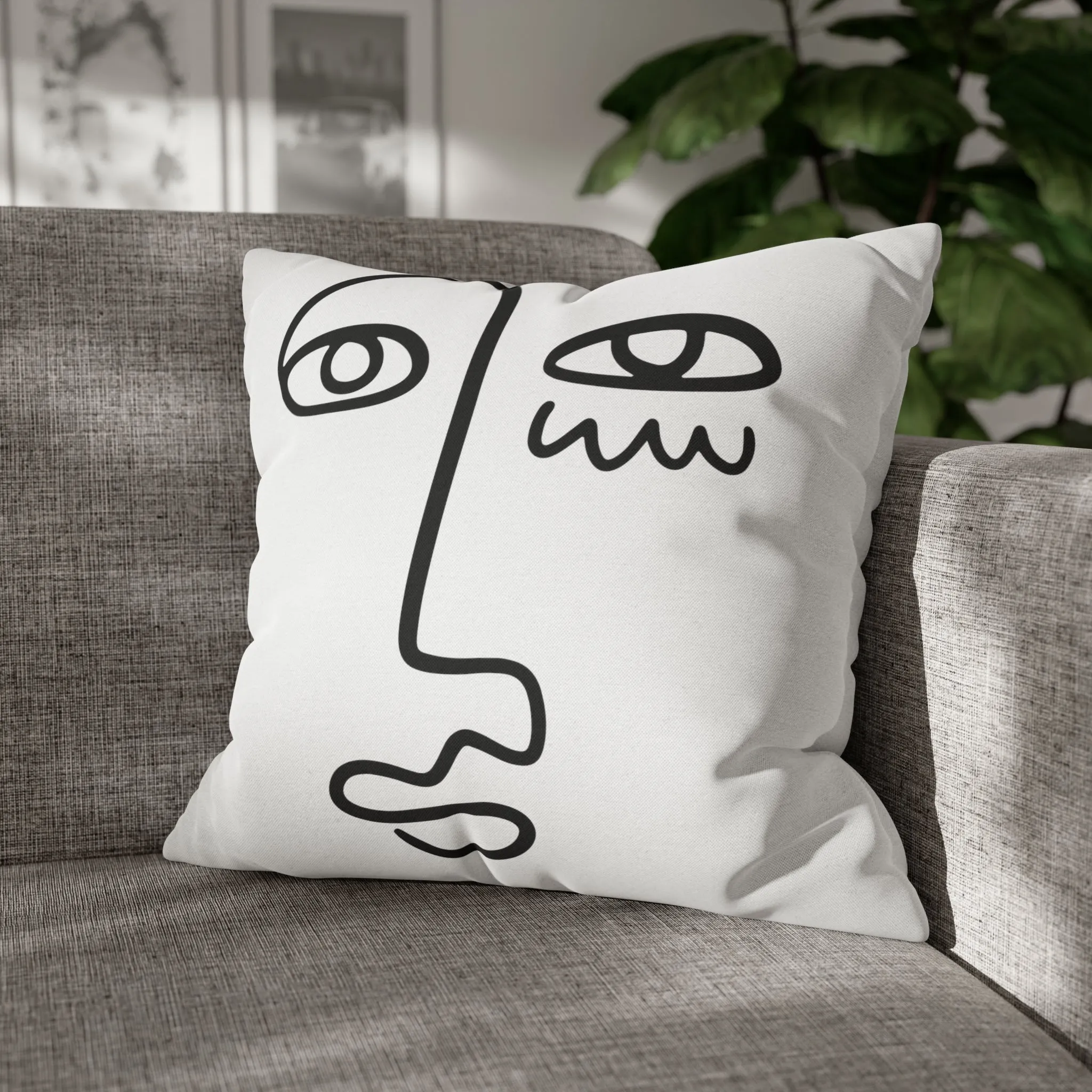 The Face Pillow Cover