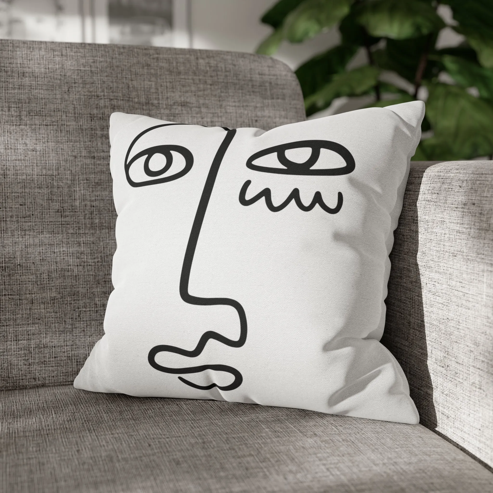 The Face Pillow Cover