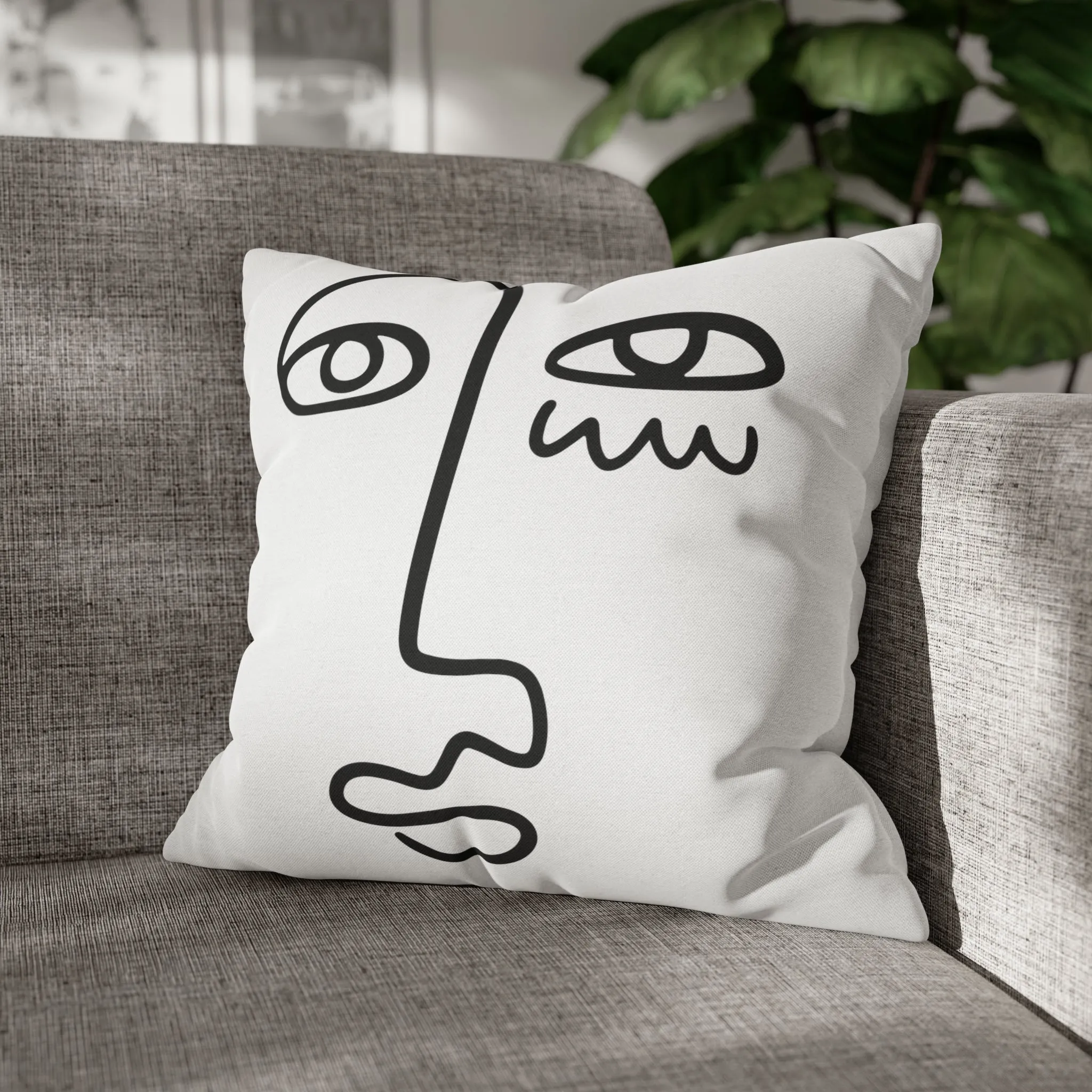 The Face Pillow Cover