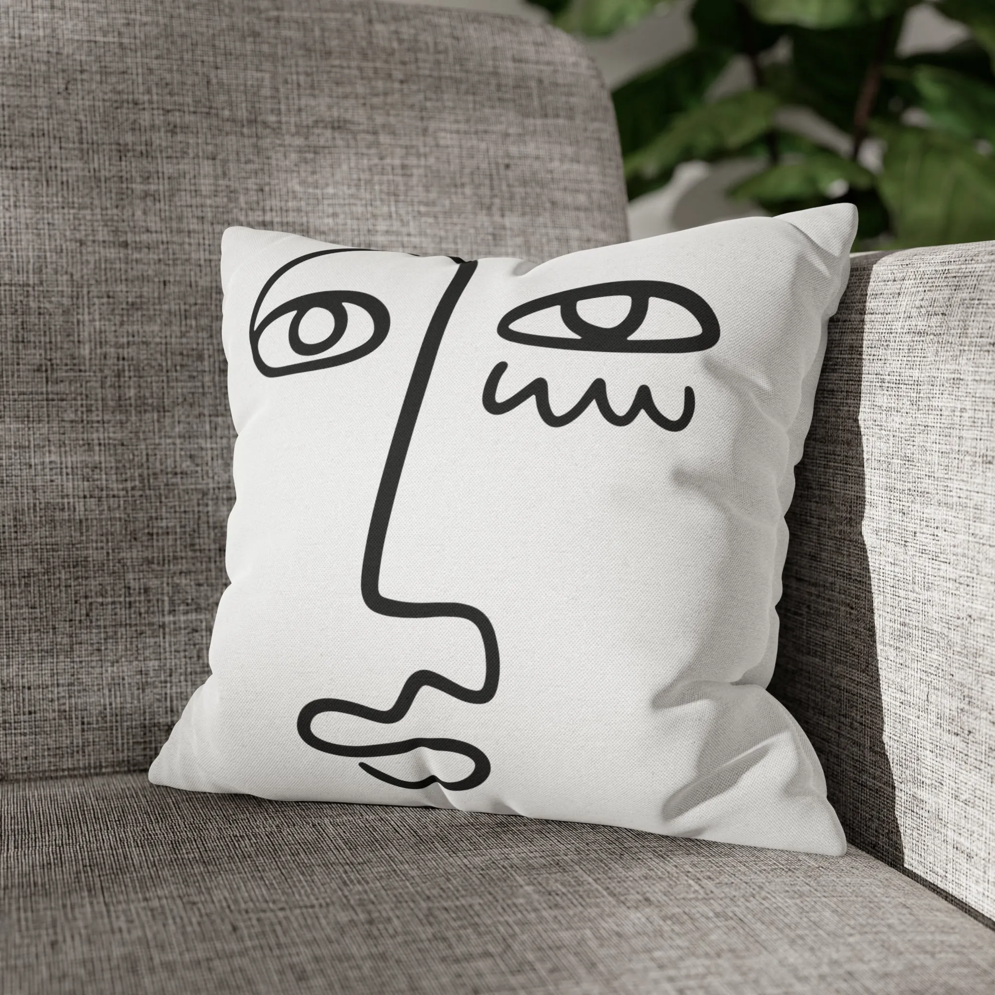 The Face Pillow Cover