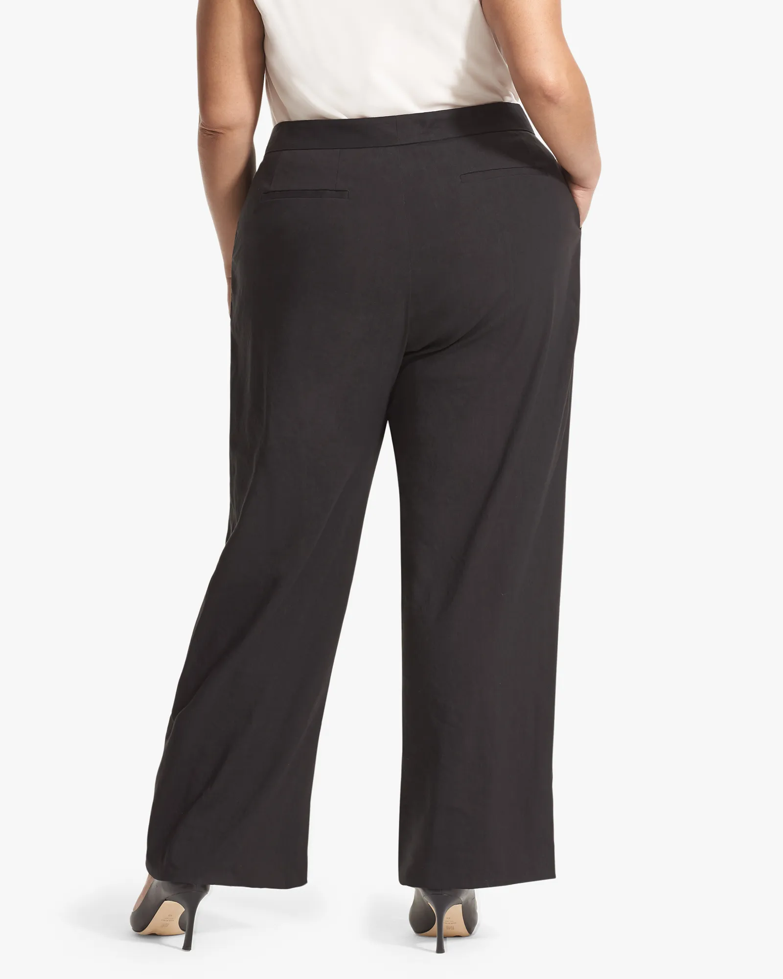 Tinsley Linen-Blend Trouser | Black