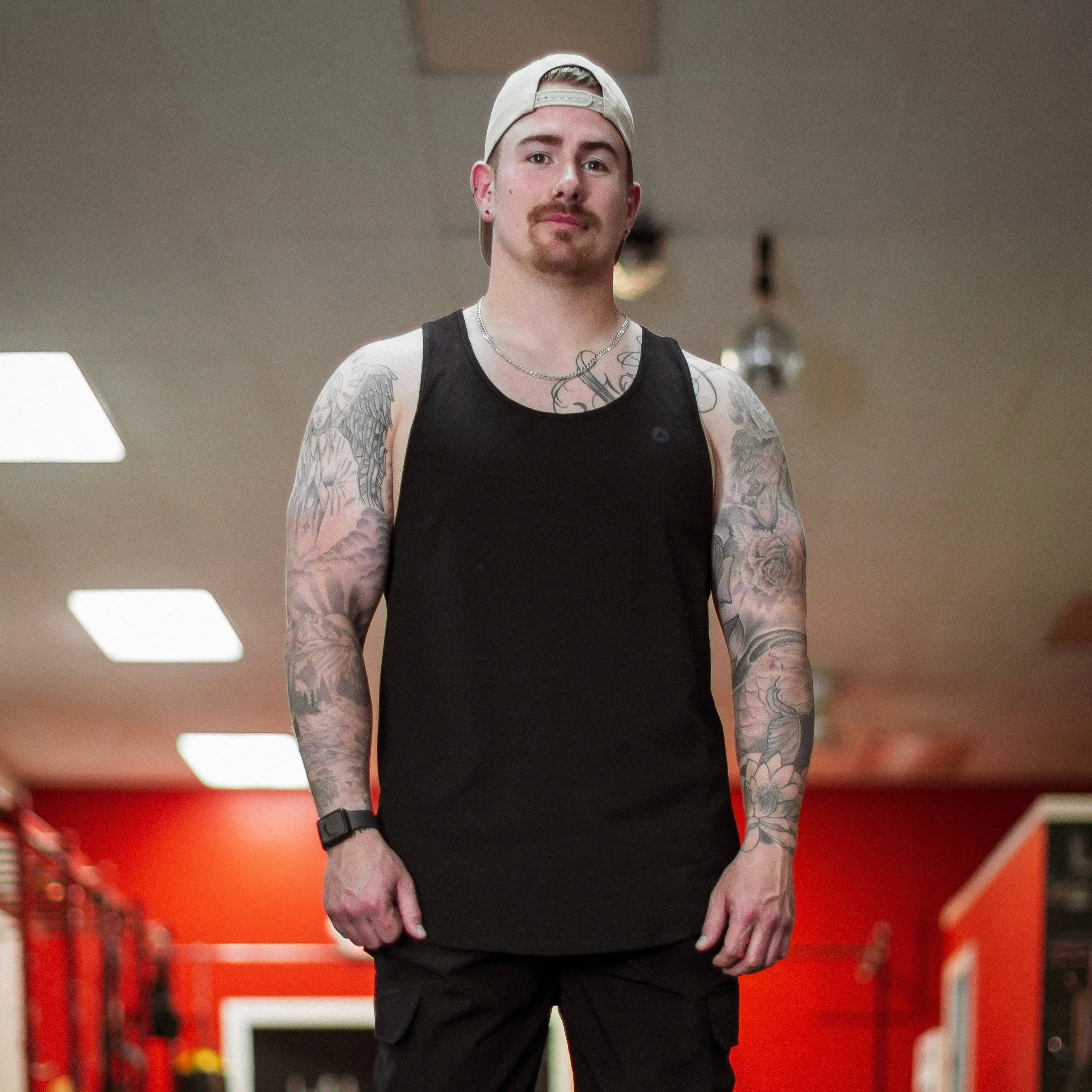 TN Power minimalist Tank - Jet Black/Chameleon