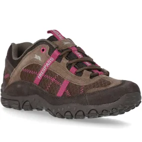 Trespass Womens Fell Breathable Walking Shoes - Coffee