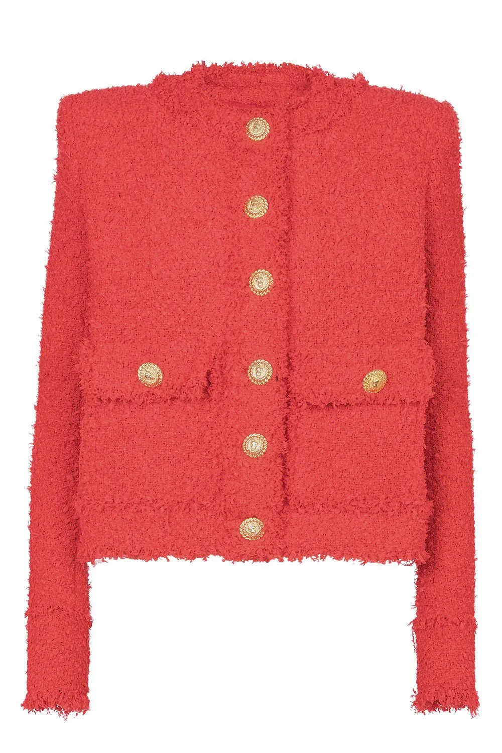 Two Pocket Collarless Jacket