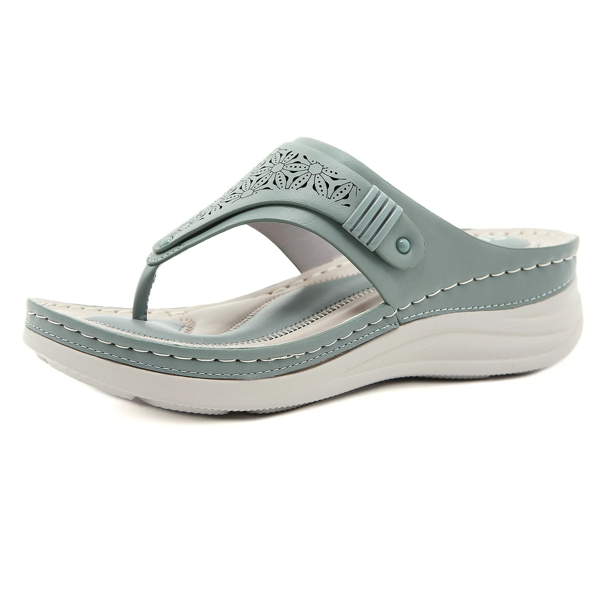Vanccy summerWedge slippers women shoes