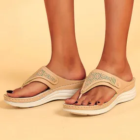 Vanccy summerWedge slippers women shoes