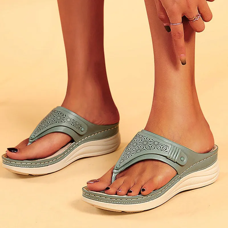 Vanccy summerWedge slippers women shoes