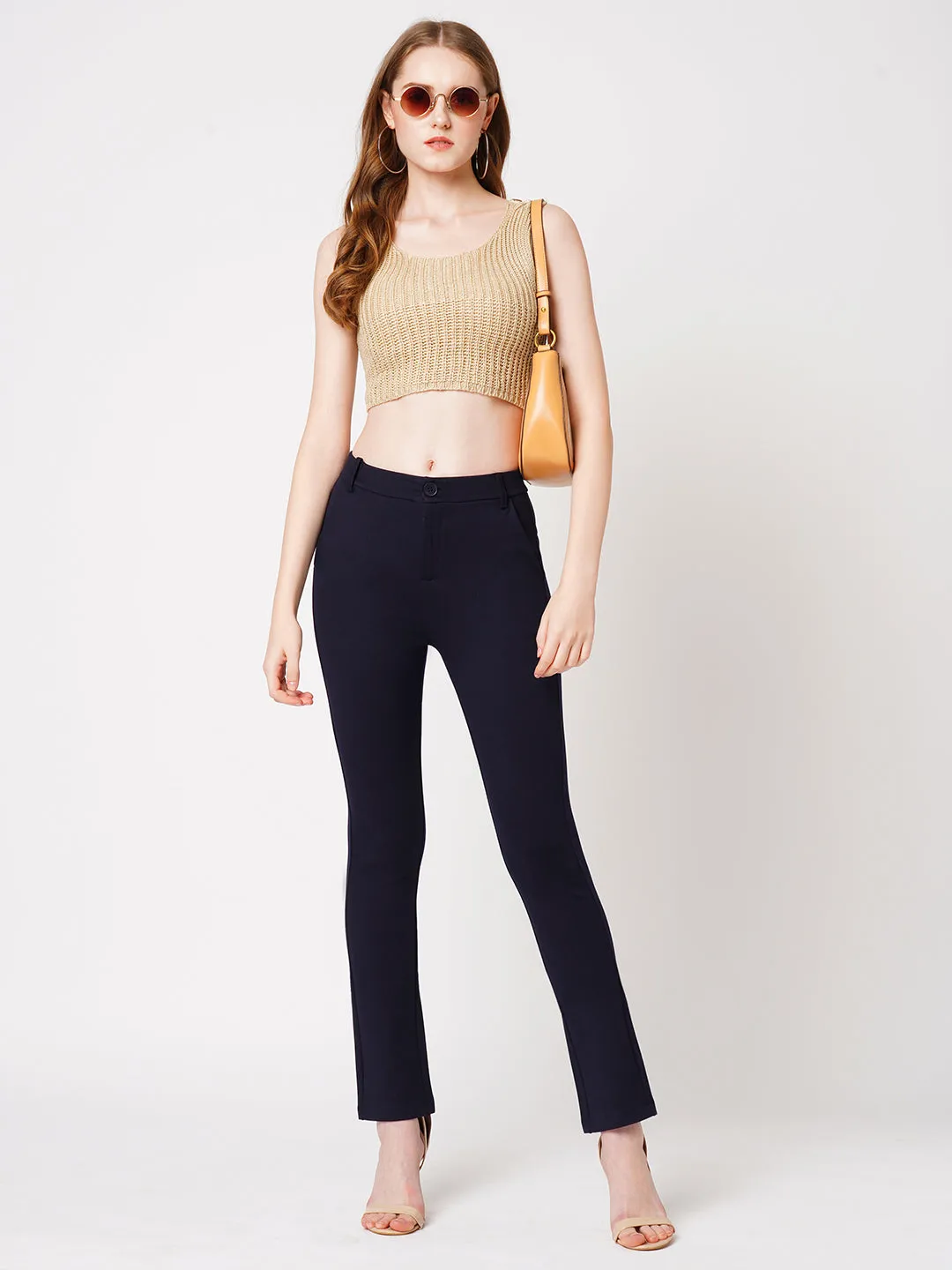 Women High-Rise Straight Treggings