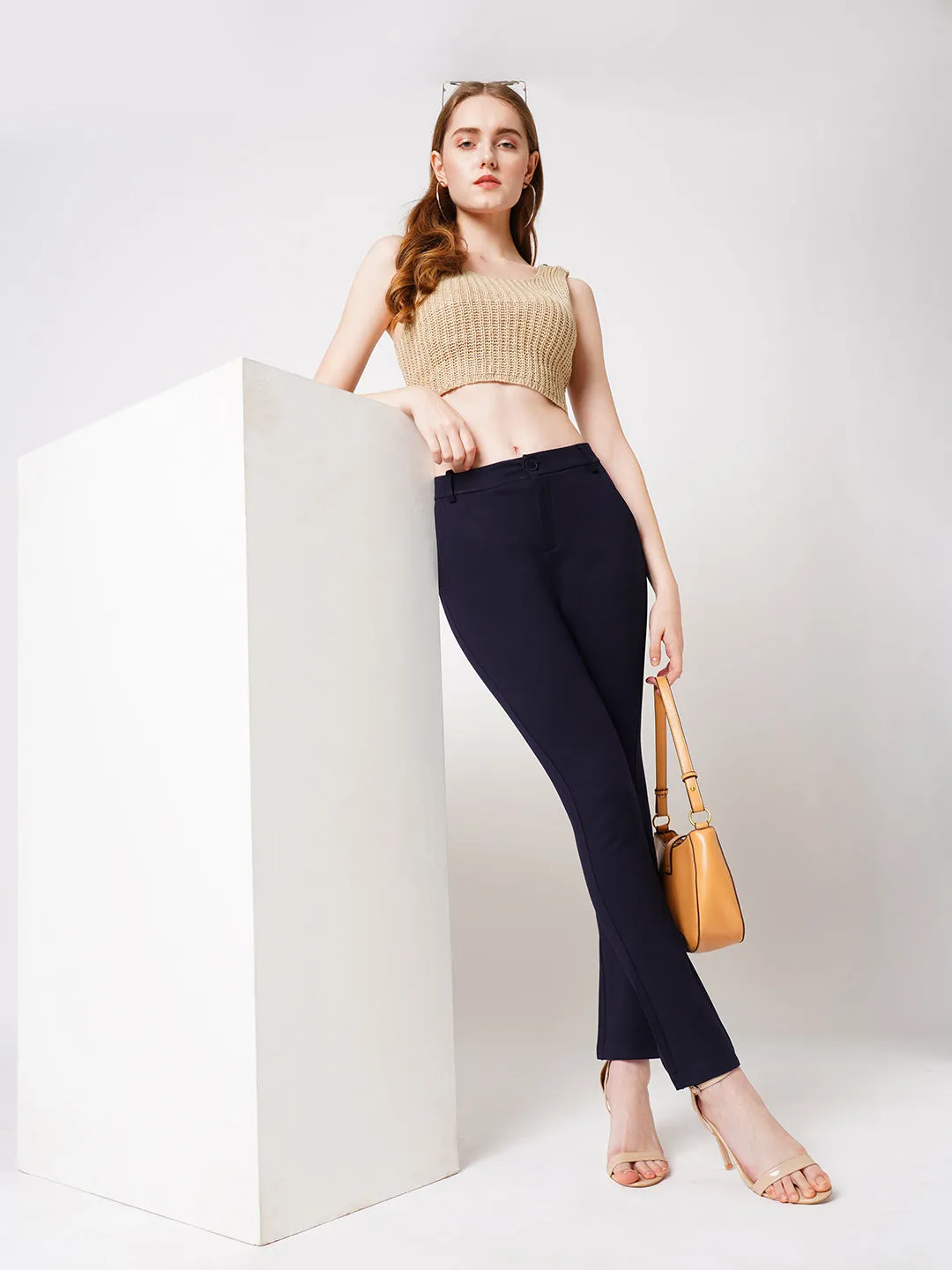 Women High-Rise Straight Treggings