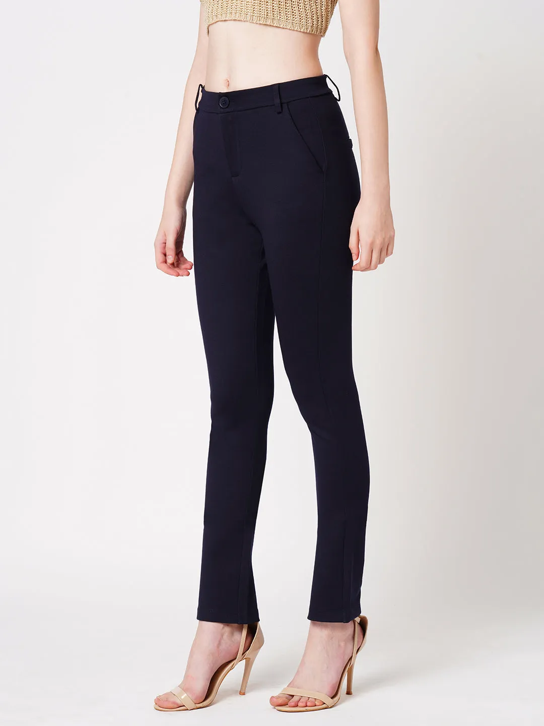 Women High-Rise Straight Treggings