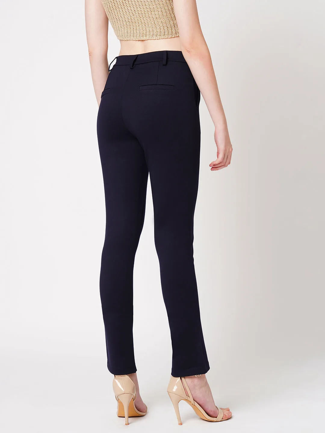Women High-Rise Straight Treggings