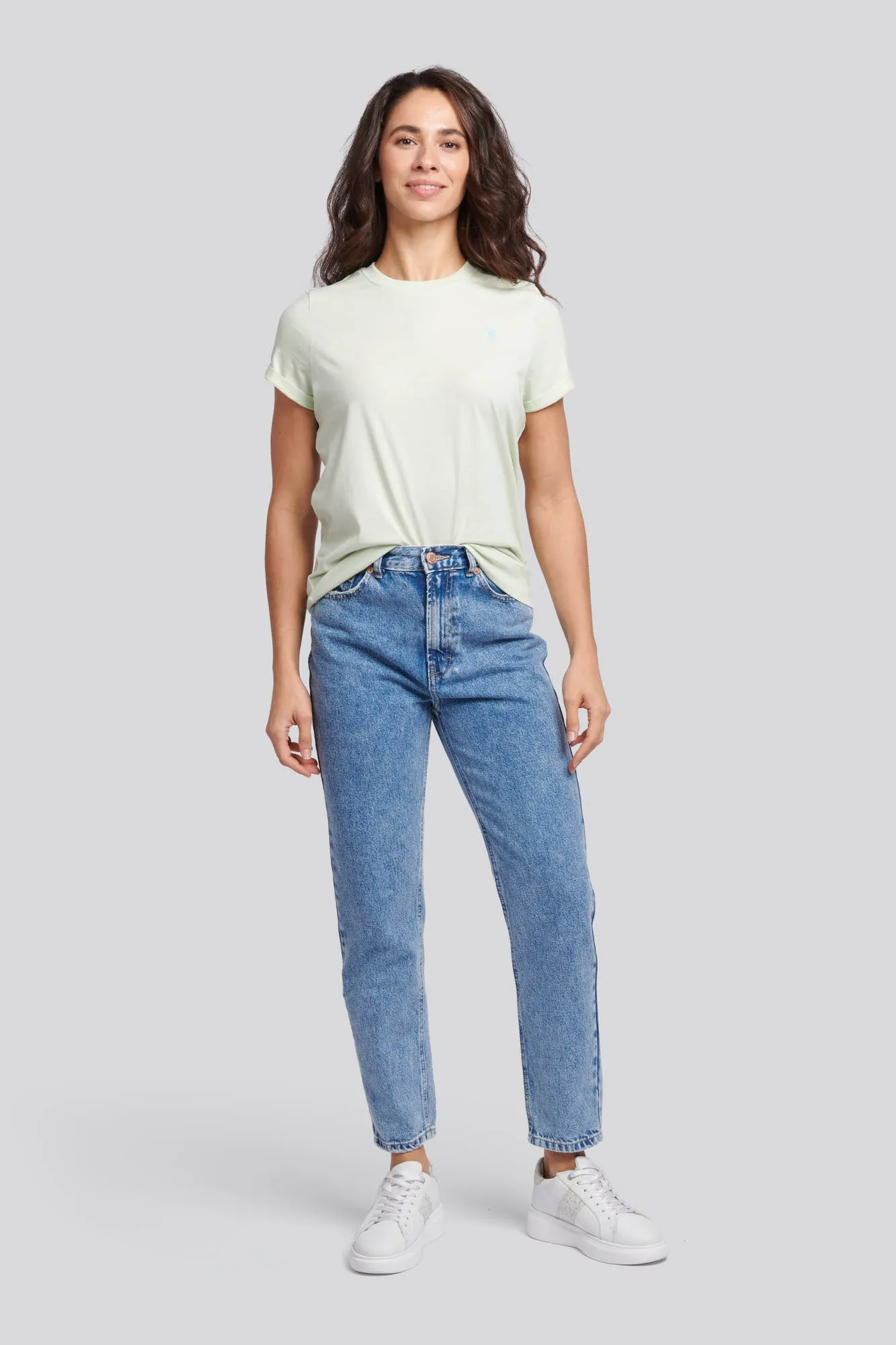Womens Crew Neck T-Shirt in Ambrosia