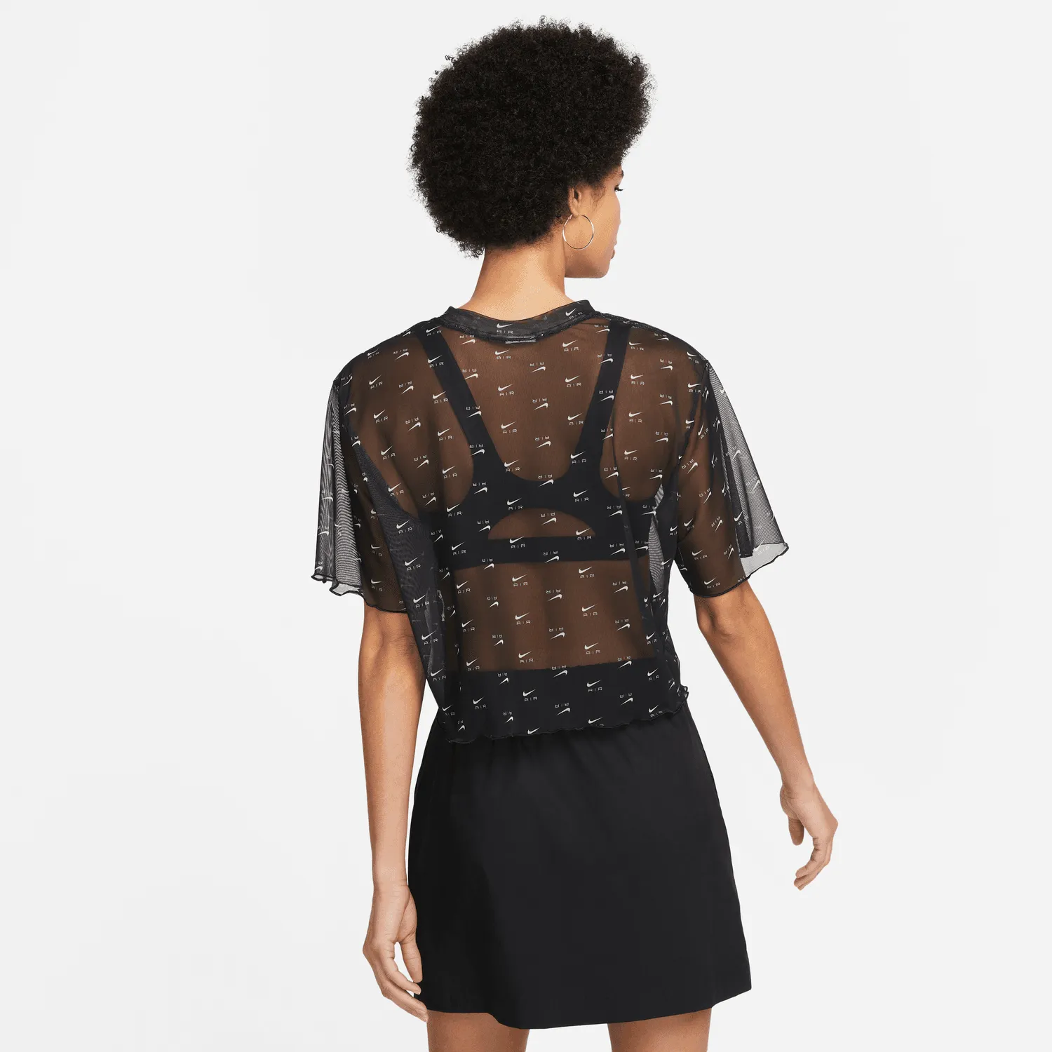 WOMEN'S SNIKE AIR MESH SHORT SLEEVE CROP